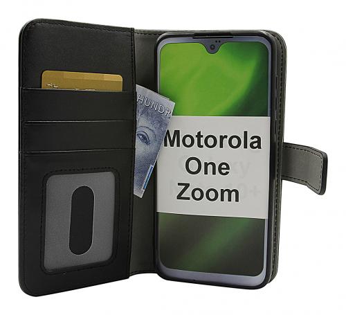 CoverinSkimblocker Magnet Wallet Motorola One Zoom