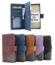 billigamobilskydd.seXL Standcase Luxury Wallet iPhone 12 / 12 Pro (6.1)