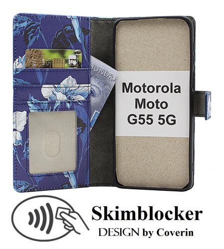 CoverinSkimblocker Motorola Moto G55 5G Phone Wallet Design