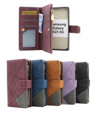 billigamobilskydd.se XL Standcase Luxury Wallet Samsung Galaxy S23 5G