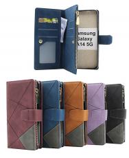 billigamobilskydd.seXL Standcase Luxury Wallet Samsung Galaxy A14 4G / 5G