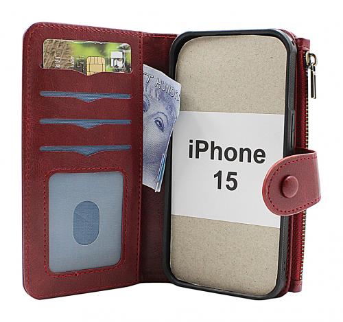 billigamobilskydd.seZipper Flip Magnet Wallet iPhone 15