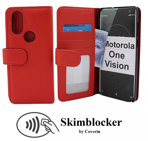 CoverinSkimblocker Wallet Motorola One Vision