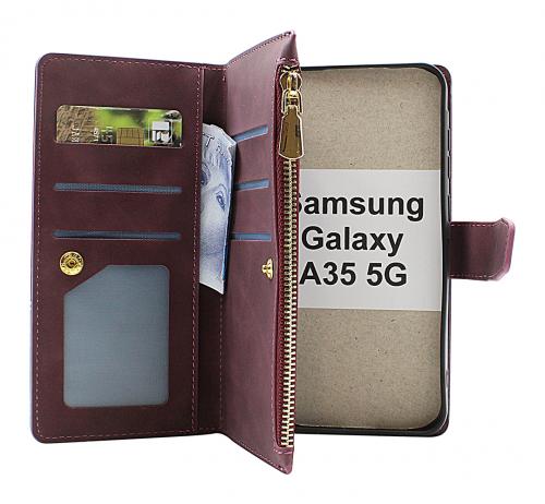 billigamobilskydd.seXL Standcase Luxury Wallet Samsung Galaxy A35 5G