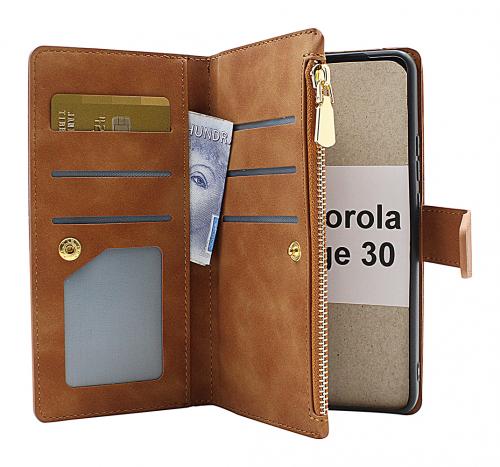 billigamobilskydd.seXL Standcase Luxury Wallet Motorola Edge 30