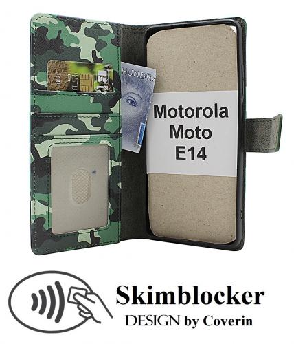 CoverinSkimblocker Motorola Moto E14 Phone Wallet Design