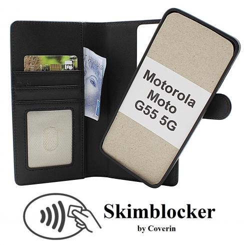 CoverinSkimblocker Motorola Moto G55 5G Magnet Phone Wallet