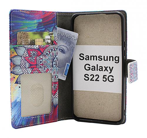 CoverinSkimblocker Samsung Galaxy S22 5G Magnet Phone Wallet Design