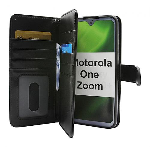 CoverinSkimblocker XL Magnet Wallet Motorola One Zoom