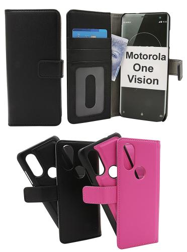 CoverinSkimblocker Magnet Wallet Motorola One Vision