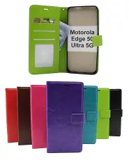 CoverinCrazy Horse Motorola Edge 50 Ultra 5G Phone Wallet
