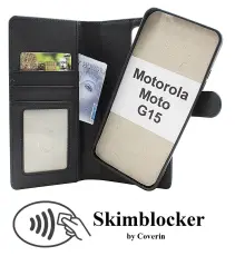 CoverinSkimblocker Motorola Moto G15 / G15 Power Magnet Phone Wallet