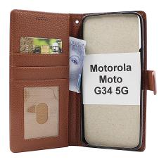 CoverinNew Standcase Wallet Motorola Moto G34 5G