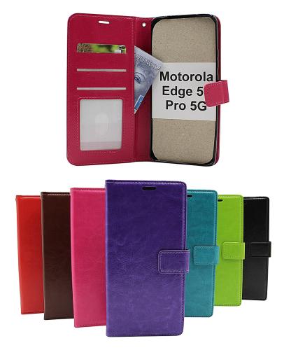 billigamobilskydd.seCrazy Horse Motorola Edge 50 Pro 5G Phone Wallet