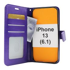 CoverinCrazy Horse Wallet iPhone 13 (6.1)