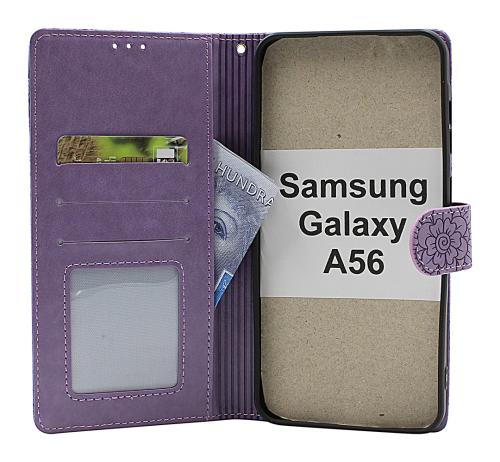 billigamobilskydd.seFlower Samsung Galaxy A56 Phone Wallet
