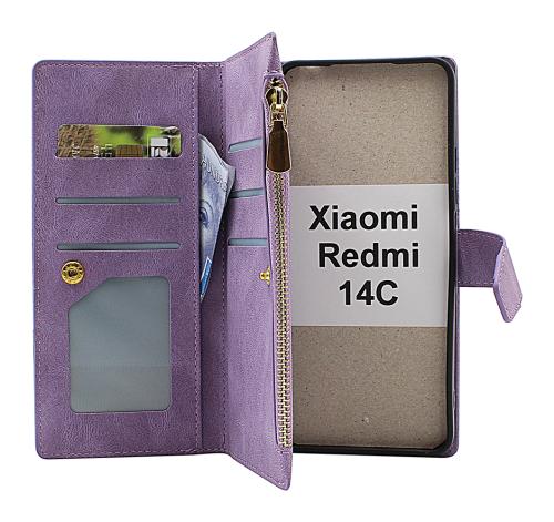 billigamobilskydd.seXL Xiaomi Redmi 14C Luxury Phone Wallet