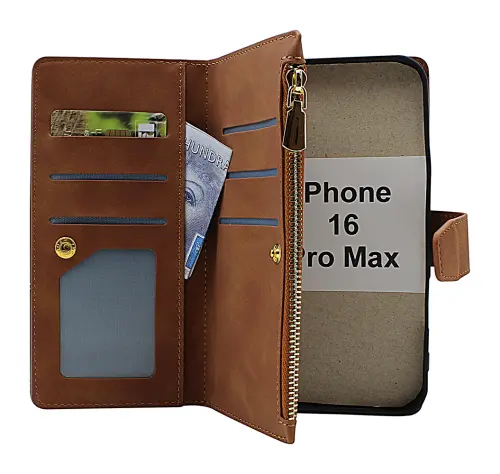 billigamobilskydd.seXL iPhone 16 Pro Max Luxury Phone Wallet