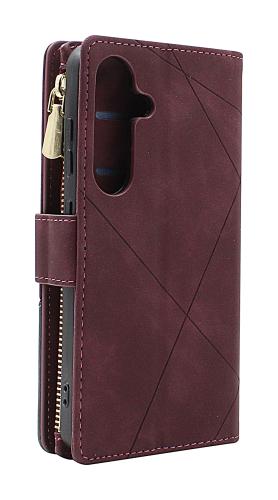 billigamobilskydd.seXL Samsung Galaxy S25 Luxury Phone Wallet