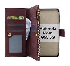 billigamobilskydd.seXL Motorola Moto G55 5G Luxury Phone Wallet