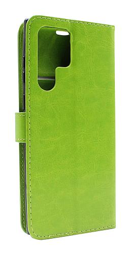 CoverinCrazy Horse Wallet Samsung Galaxy S22 Ultra 5G