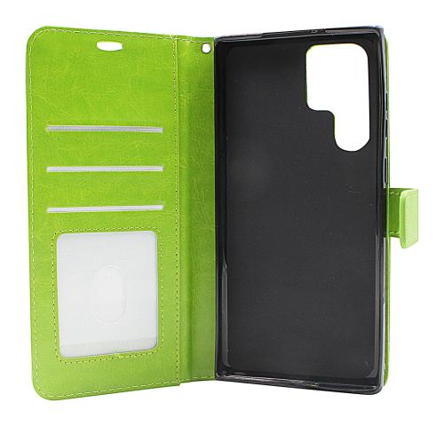 CoverinCrazy Horse Wallet Samsung Galaxy S22 Ultra 5G