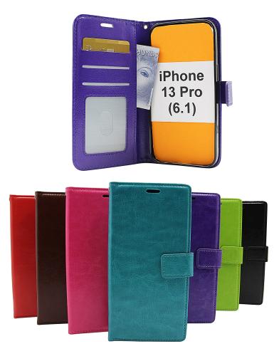CoverinCrazy Horse Wallet iPhone 13 Pro (6.1)
