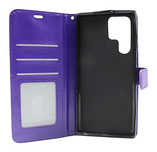 CoverinCrazy Horse Wallet Samsung Galaxy S22 Ultra 5G