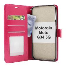 CoverinCrazy Horse Wallet Motorola Moto G34 5G
