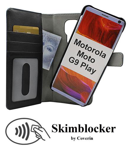 Skimblocker Magnet Wallet Motorola Moto G9 Play