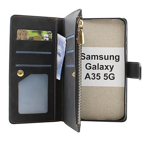 billigamobilskydd.seXL Standcase Luxury Wallet Samsung Galaxy A35 5G