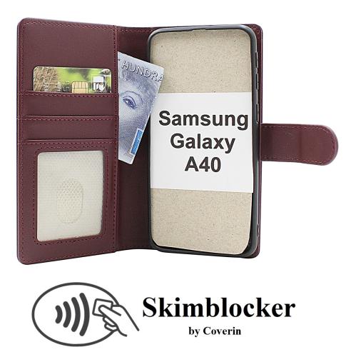 CoverinSkimblocker Samsung Galaxy A40 Magnet Phone Wallet