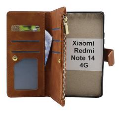 billigamobilskydd.seXL Xiaomi Redmi Note 14 5G Luxury Phone Wallet