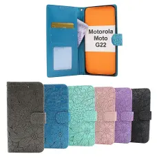 CoverinFlower Standcase Wallet Motorola Moto G22