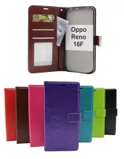 CoverinCrazy Horse Oppo Reno 16F Phone Wallet
