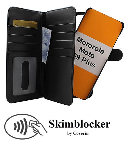 CoverinSkimblocker XL Magnet Wallet Motorola Moto G9 Plus