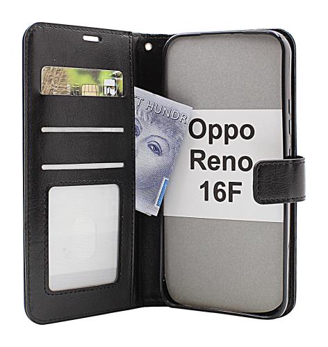 CoverinCrazy Horse Oppo Reno 16F Phone Wallet