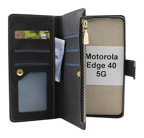 billigamobilskydd.seXL Standcase Luxury Wallet Motorola Edge 40 5G