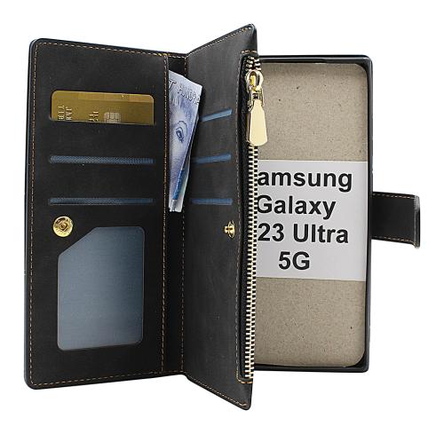 billigamobilskydd.seXL Standcase Luxury Wallet Samsung Galaxy S23 Ultra 5G