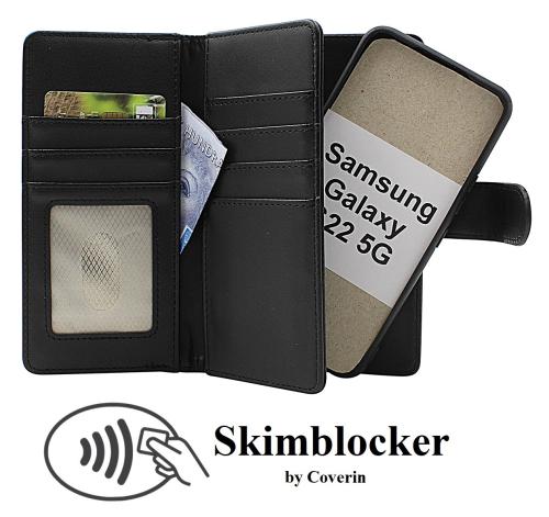 CoverinSkimblocker Samsung Galaxy S22 5G (SM-S901B/DS) XL Magnet Phone Wallet