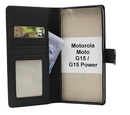 CoverinSkimblocker Motorola Moto G15 / G15 Power Phone Wallet