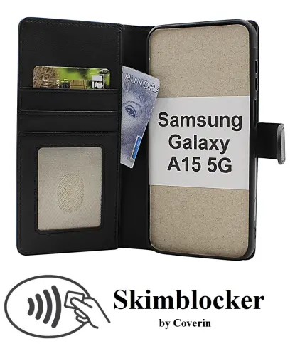CoverinSkimblocker Samsung Galaxy A15 5G Magnet Phone Wallet