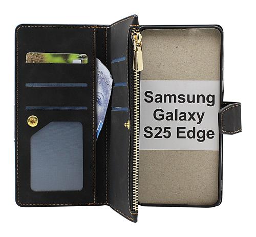 billigamobilskydd.seXL Samsung Galaxy S25 Edge Luxury Phone Wallet