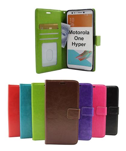CoverinCrazy Horse Wallet Motorola One Hyper