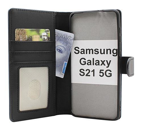 CoverinSkimblocker Samsung Galaxy S21 5G Magnet Phone Wallet