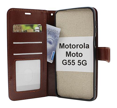 billigamobilskydd.seCrazy Horse Motorola Moto G55 5G Phone Wallet