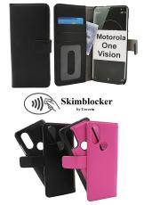 CoverinSkimblocker Magnet Wallet Motorola One Vision