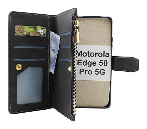 billigamobilskydd.seXL Standcase Luxury Wallet Motorola Edge 50 Pro 5G