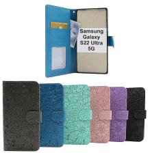 billigamobilskydd.seFlower Standcase Wallet Samsung Galaxy S22 Ultra 5G (SM-S908B/DS)