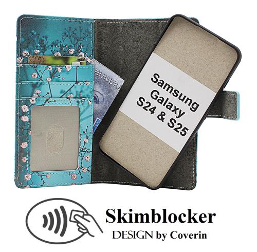 CoverinSkimblocker Samsung Galaxy S25 Magnet Phone Wallet Design